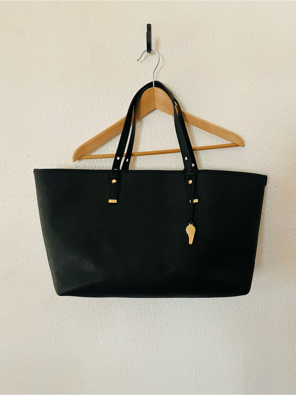 Stuart Weitzman Black Whistle Tote Shoulder Bag -please see photos for condition